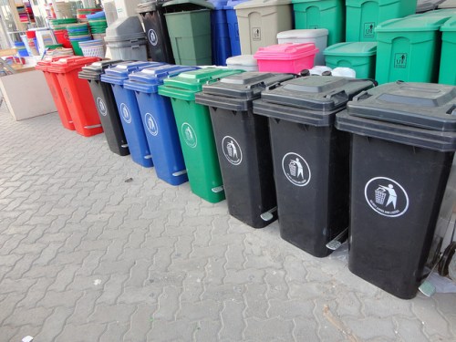 trash cans
