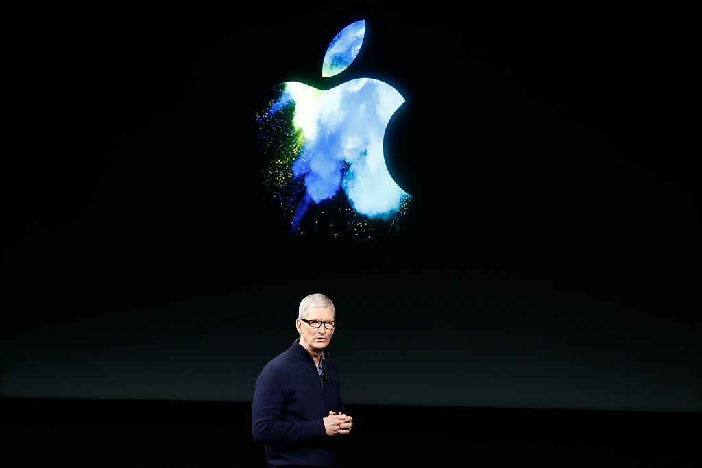 Tim Cook at an Apple event in 2016.