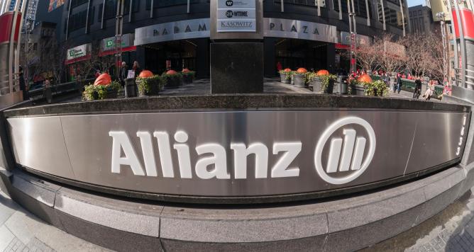 The New York headquarters of German Allianz insurance company