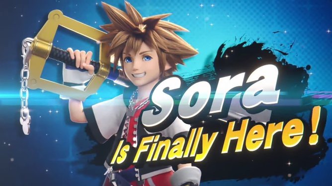 Sora from kingdom hearts joins Smash