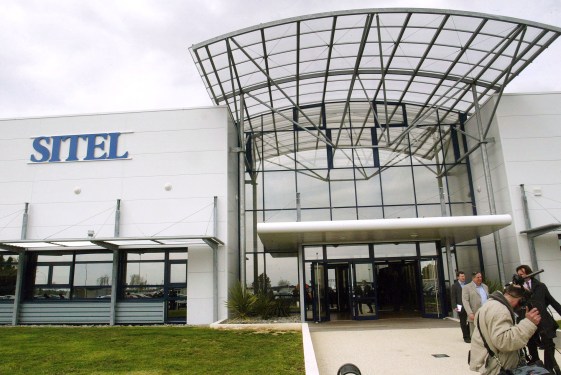 The entrance of the Call Center installed in 2002 in Perigny near La Rochelle by US outsourcing enterprise Sitel.