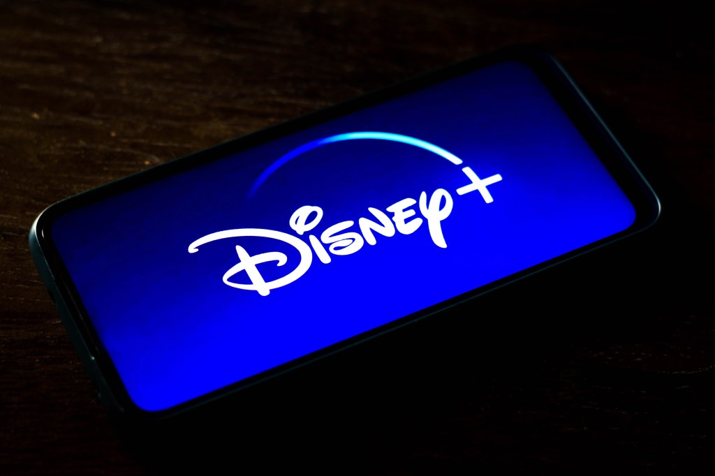 Disney+ app on phone