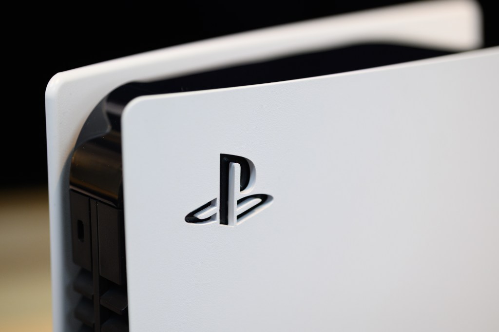 PlayStation 5 logo on console