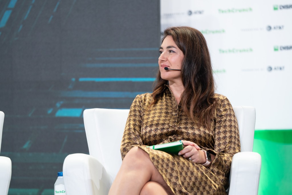 Ann Bordetsky, partner at NEA, is part of the Startup Battlefield jury at TechCrunch Disrupt in San Francisco on October 18, 2022.