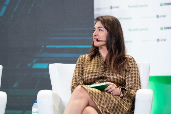 Ann Bordetsky, partner at NEA, is part of the Startup Battlefield jury at TechCrunch Disrupt in San Francisco on October 18, 2022.