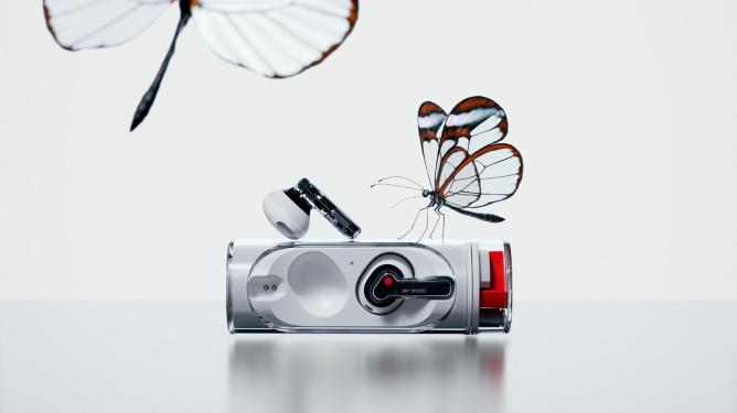 Nothing earbuds and charging case