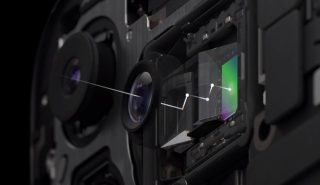 The telephoto camera on iPhone 15 Pro Max.