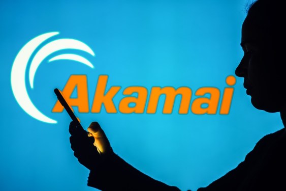 Photo illustration of the Akamai Technologies logo