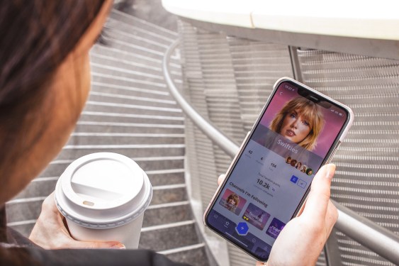 Person looking at Fave app on smartphone