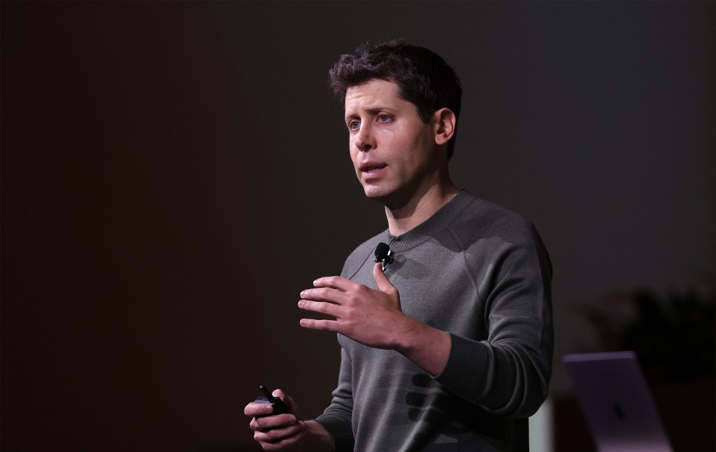 OpenAI CEO Sam Altman speaks during the OpenAI DevDay event on November 06, 2023 in San Francisco, California.