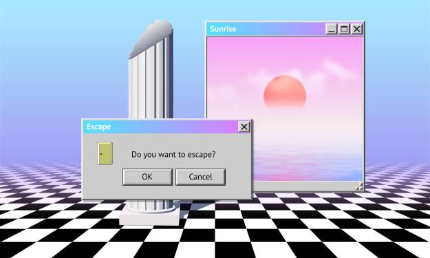 dialog box asking if you want to escape