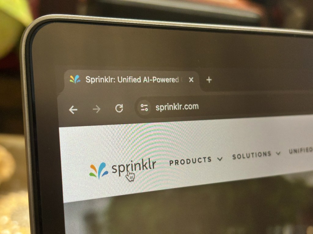 Sprinklr logo on its website