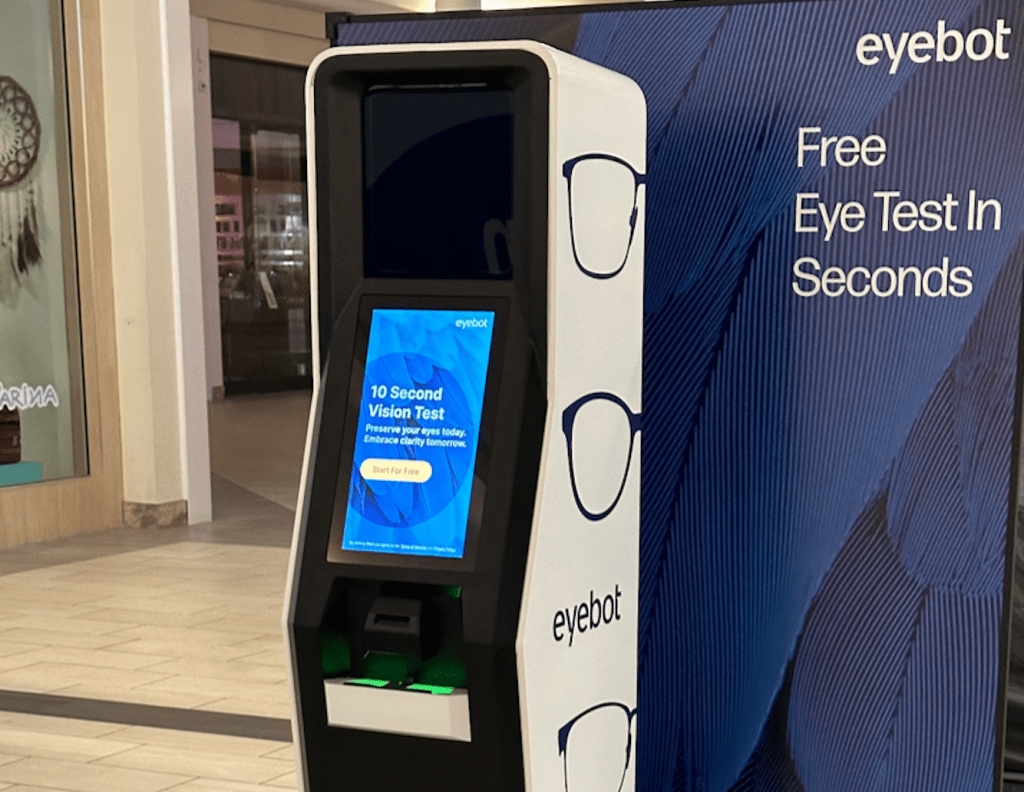 Eyebot AI-powered kiosks that provide 90-second vision exams without an on-site optometrist