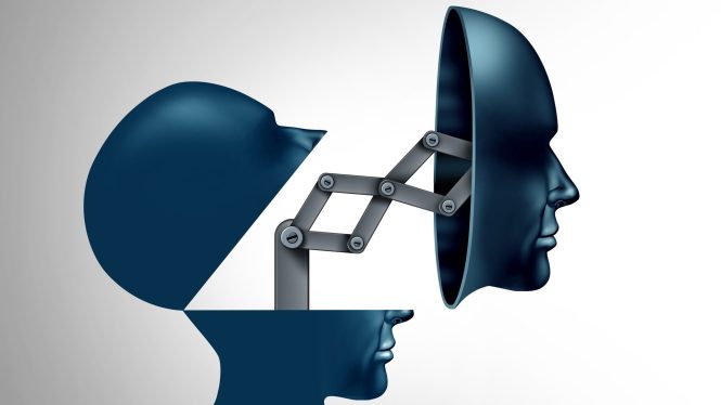 Concept illustration depicting the concept of "deepfake"