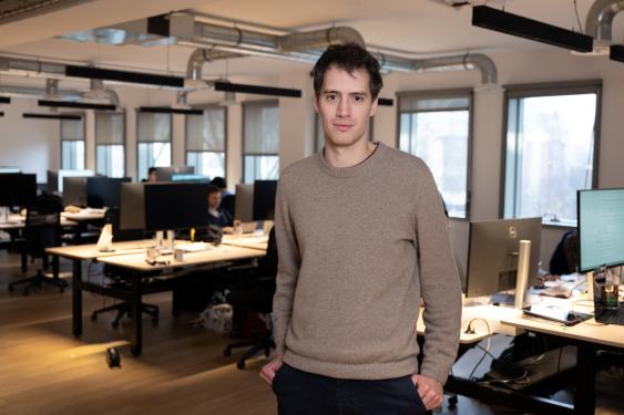 Founder of artificial intelligence start-up Mistral AI, Arthur Mensch