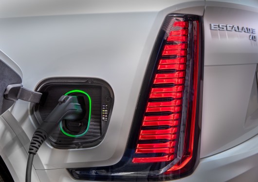 CADILLAC Escalade EV charging plug