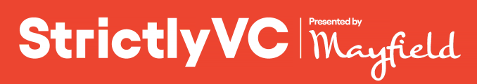 StrictlyVC Menlo Park 2025 logo lockup white