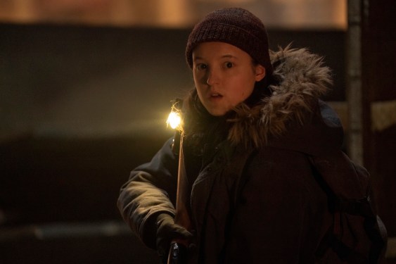 person in knit cap, winter coat