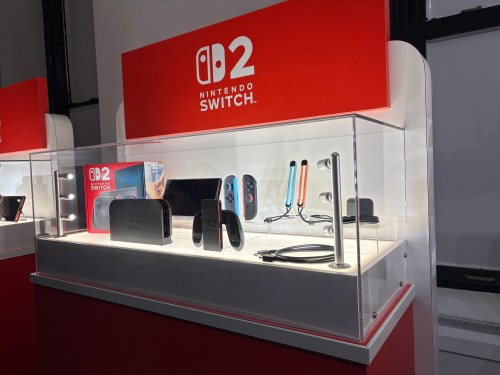 Nintendo Switch 2 on display