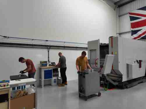 Isembard's Engineers at work at the company's first factory in London, Park Royal