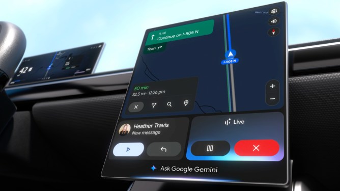 Google Gemini in Android Auto
