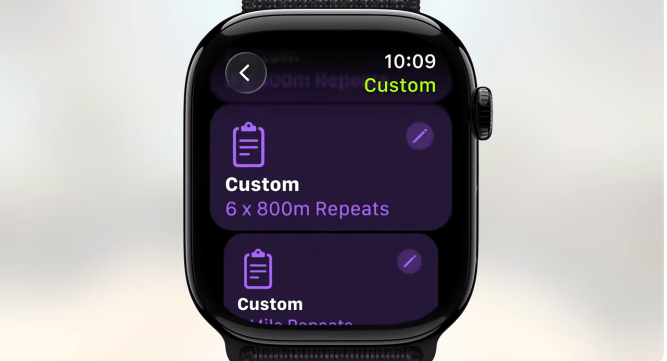 Apple watch workout app