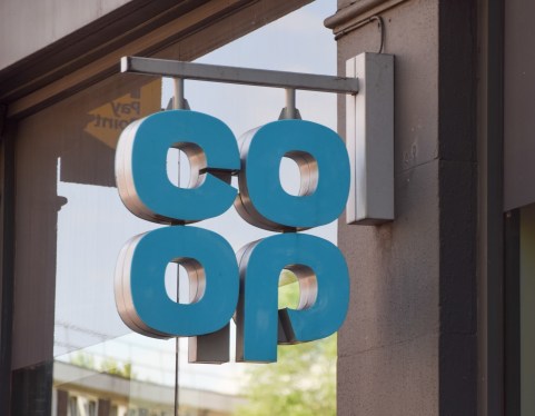 the sign of a co-op store in London