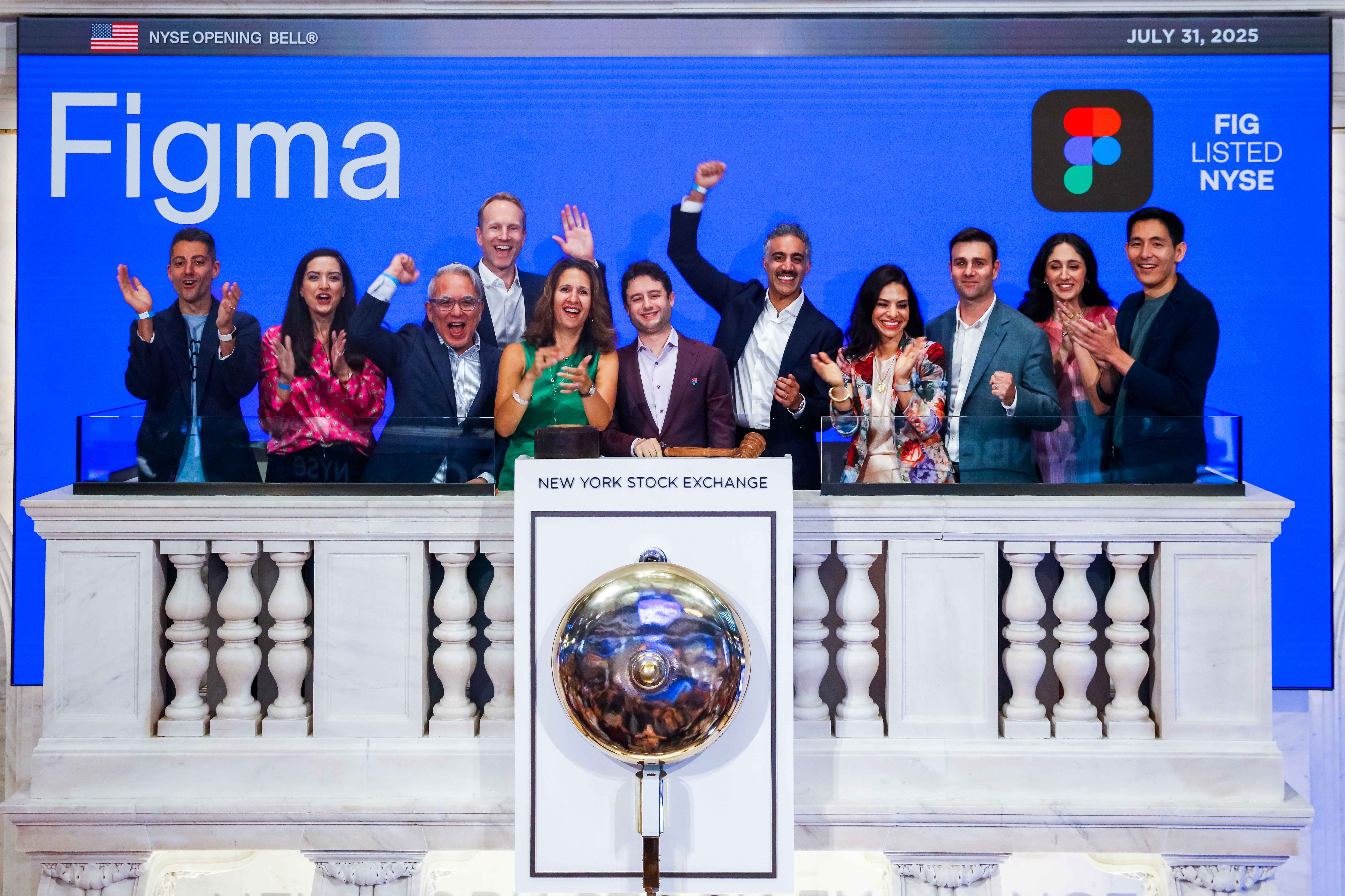Figma's stock soars in its highly anticipated IPO, market cap instantly hits $45B