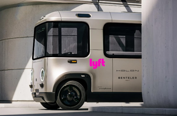 rendering of Lyft autonomous shuttle