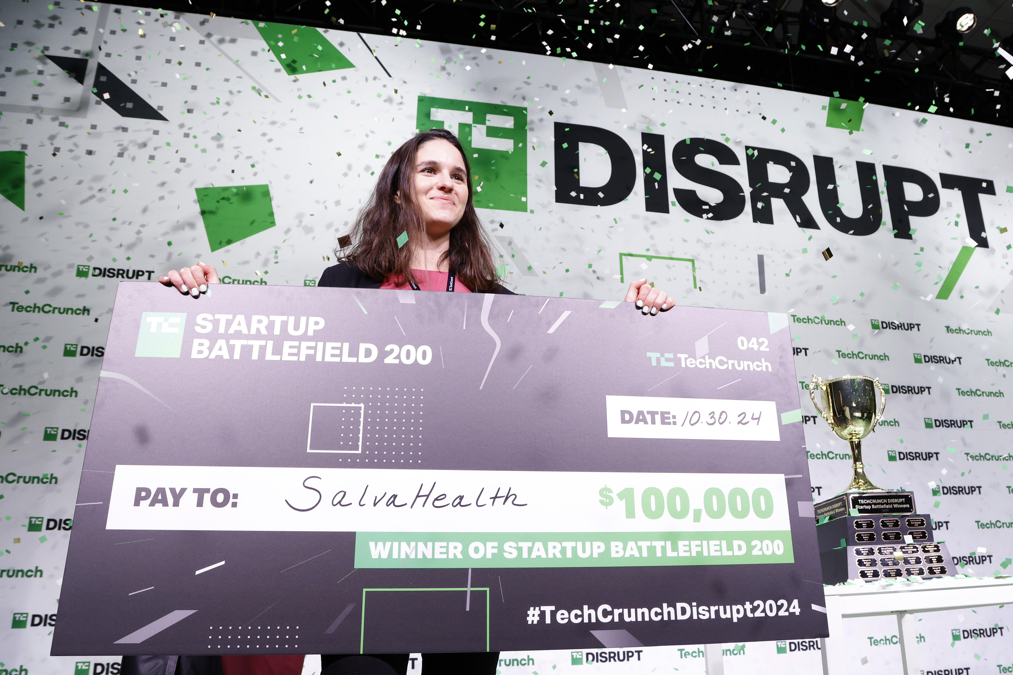 Startup Battlefield winner Valentina Agudelo Vargas, CEO and Co-Founder of Salva Health