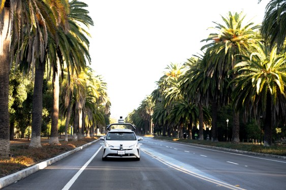 Nuro autonomous vehicle on road