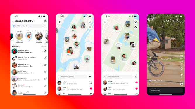 The Instagram map