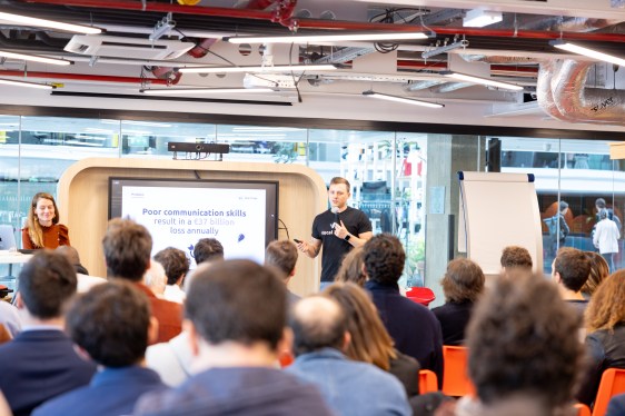 Vocal Image CEO Nick Lahoika at AI Startup Program launch event