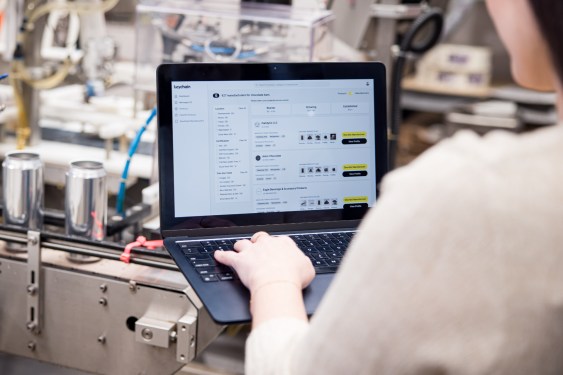 Keychain software displayed on a laptop