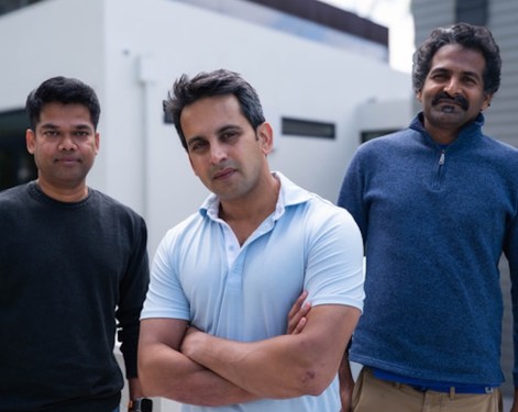 Isotopes AI co-founders: Prasanth Jayachandran, Arun Murthy, and Gopal Vijayaraghavan