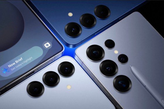 a selection of Samsung phones from the Unpacked 2025 event