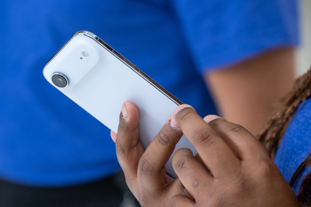 The Apple iPhone Air during an event at Apple Park campus in Cupertino, California, US, on Tuesday, Sept. 9, 2025.