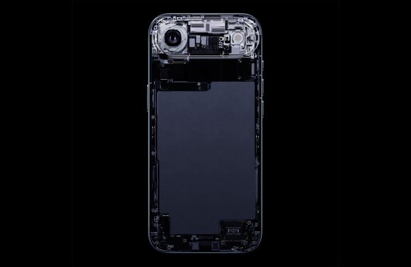 An illustration show's the internals of the Apple iPhone Air