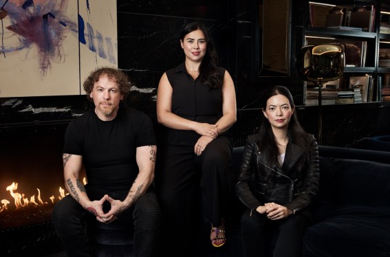 Unit 221B's top team photo, featuring (left to right) Lance James, May Chen-Contino, and Allison Nixon