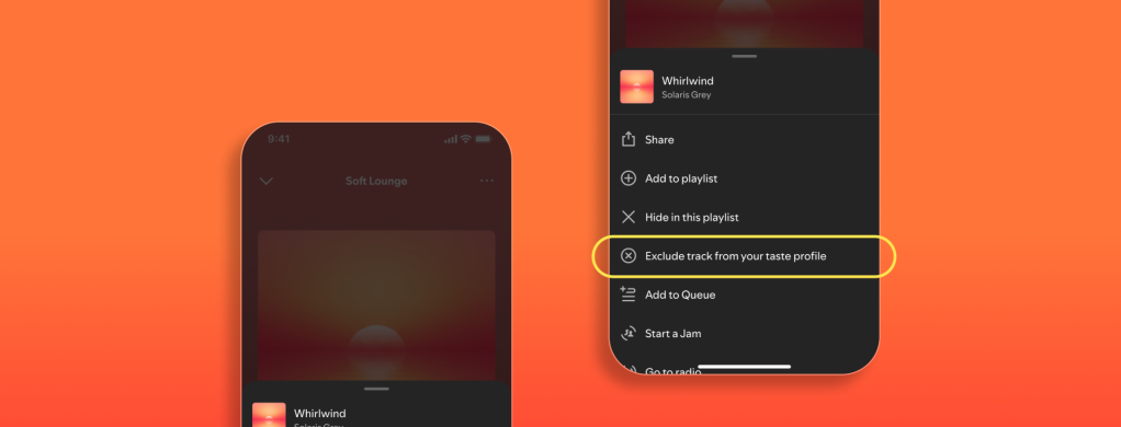 Spotify Exclude feature